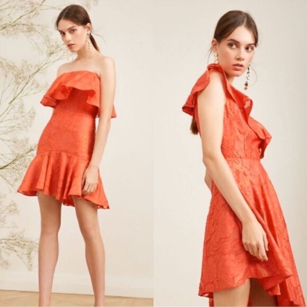 KEEPSAKE RADAR MINI DRESS IN POP RED Sz S EUC - Picture 2 of 7